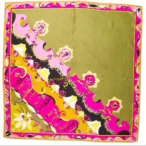 Vintage Emilio Pucci Silk Print Scarf
